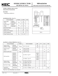 Datasheet MPSA62 производства KEC